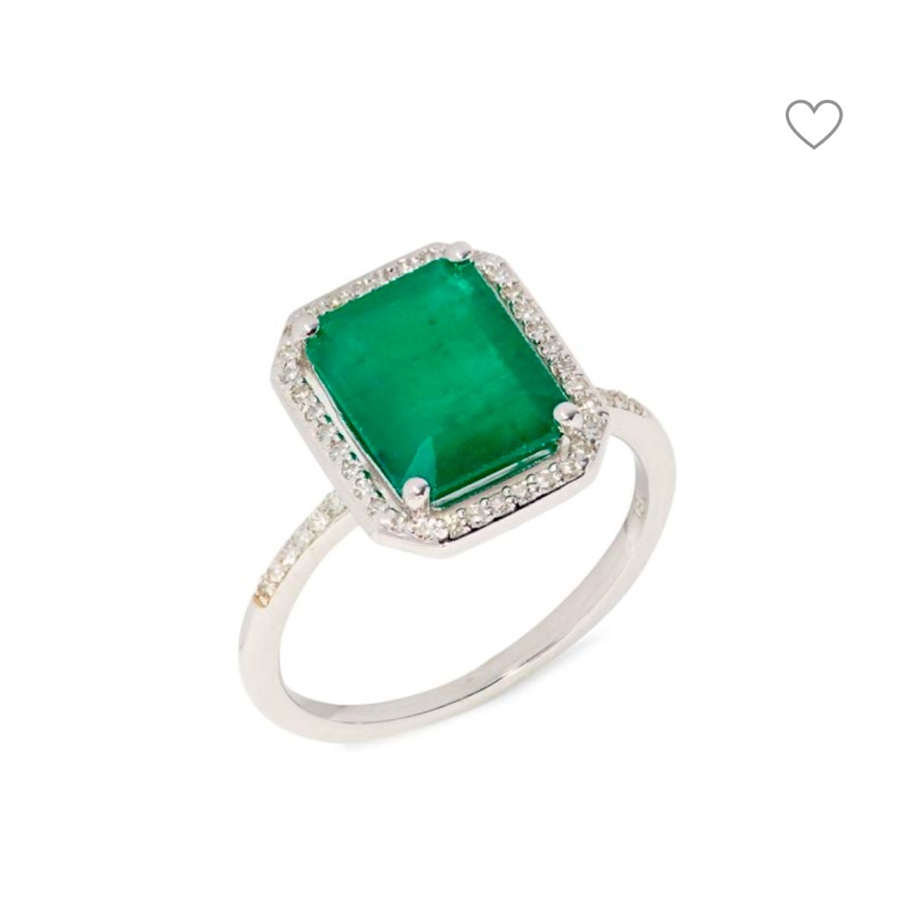 EFFY EMERALD DIAMOND RING